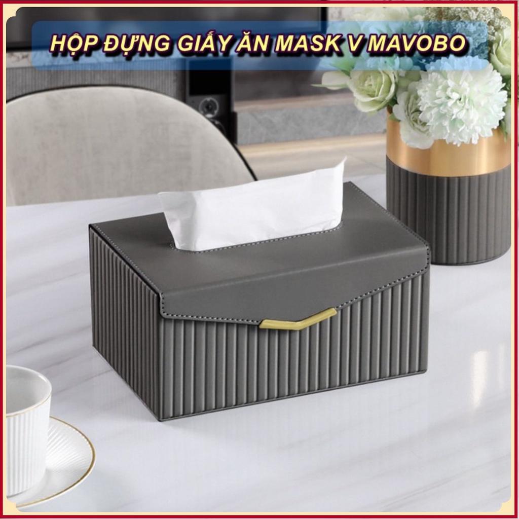 HỘP ĐỰNG KHĂN GIẤY TRANG TRÍ NHÀ CỬA MASK V MAVOBO