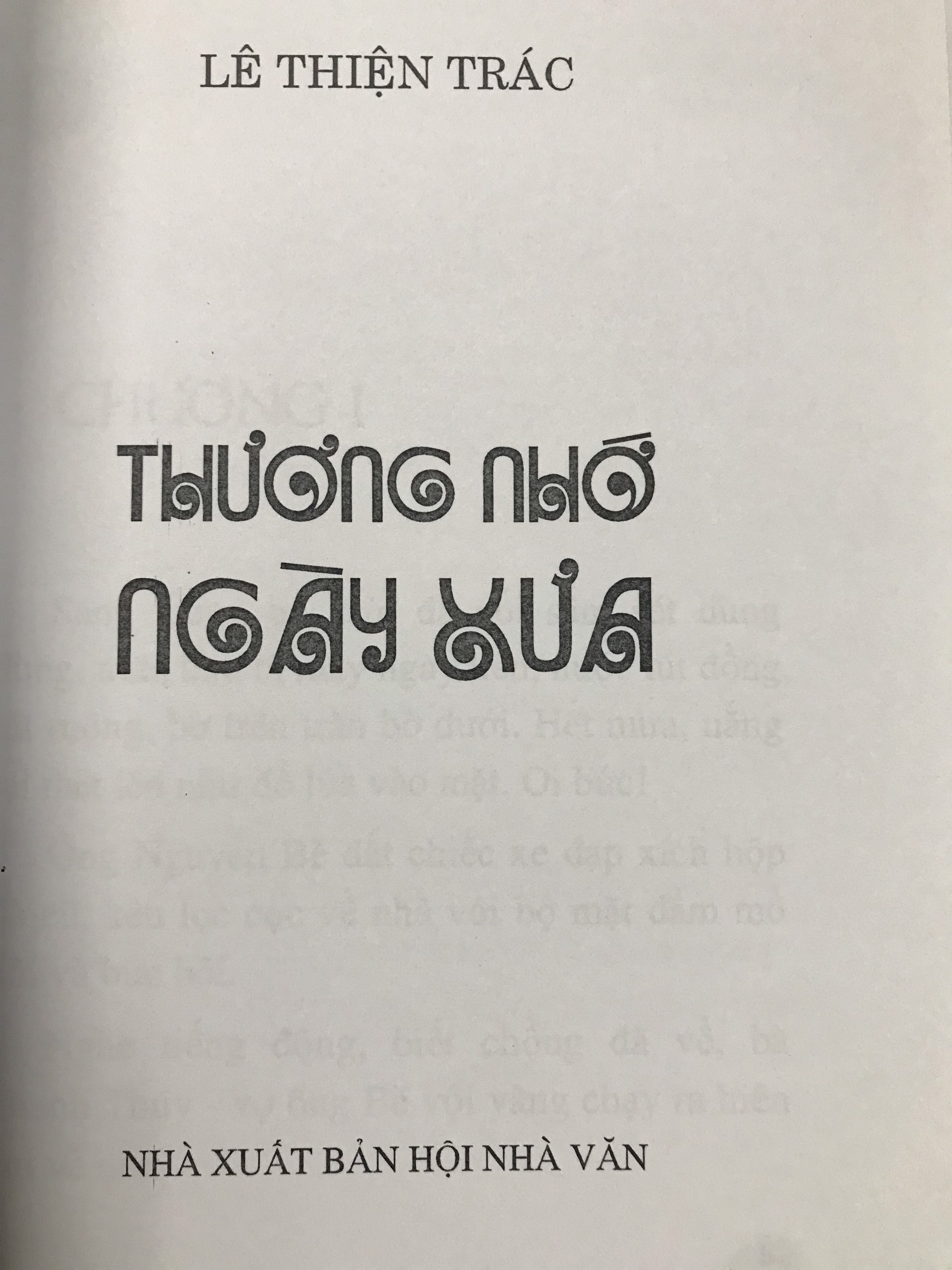 Thương nhớ ngày xưa