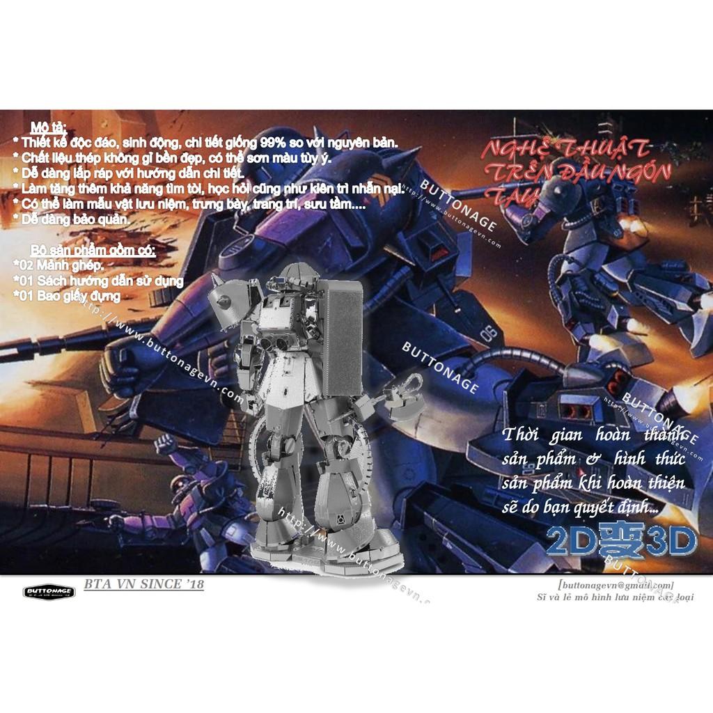 Mô Hình Lắp Ráp 3d Người Máy Gundam MS-06ZAKUII