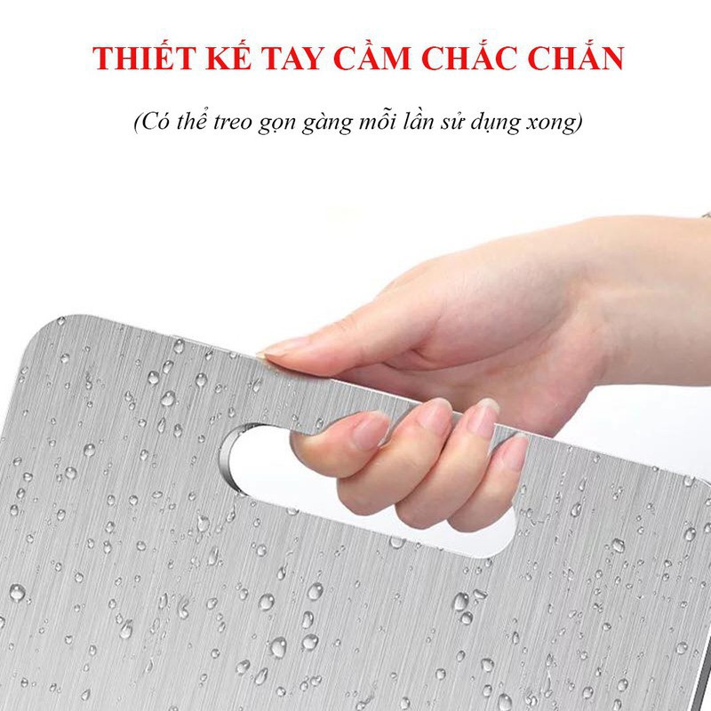 Thớt Kháng Khuẩn Inox 304 Cao Cấp PaKaSa - Hàng Chính Hãng