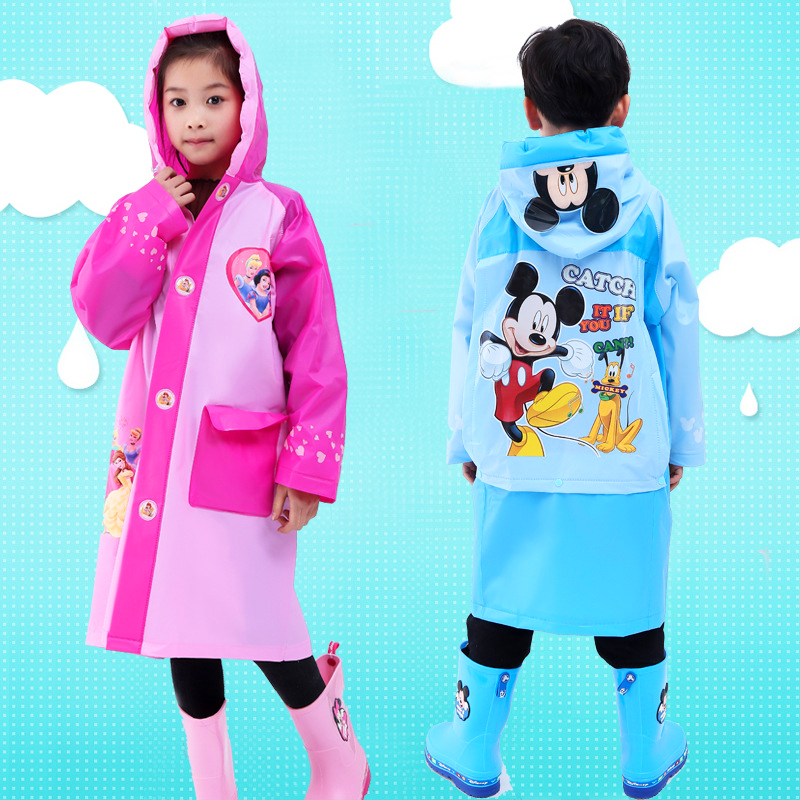 Áo mưa trẻ em hoạt hình Elsa & Peppa đáng yêu cho bé 4-10 tuổi – AM004