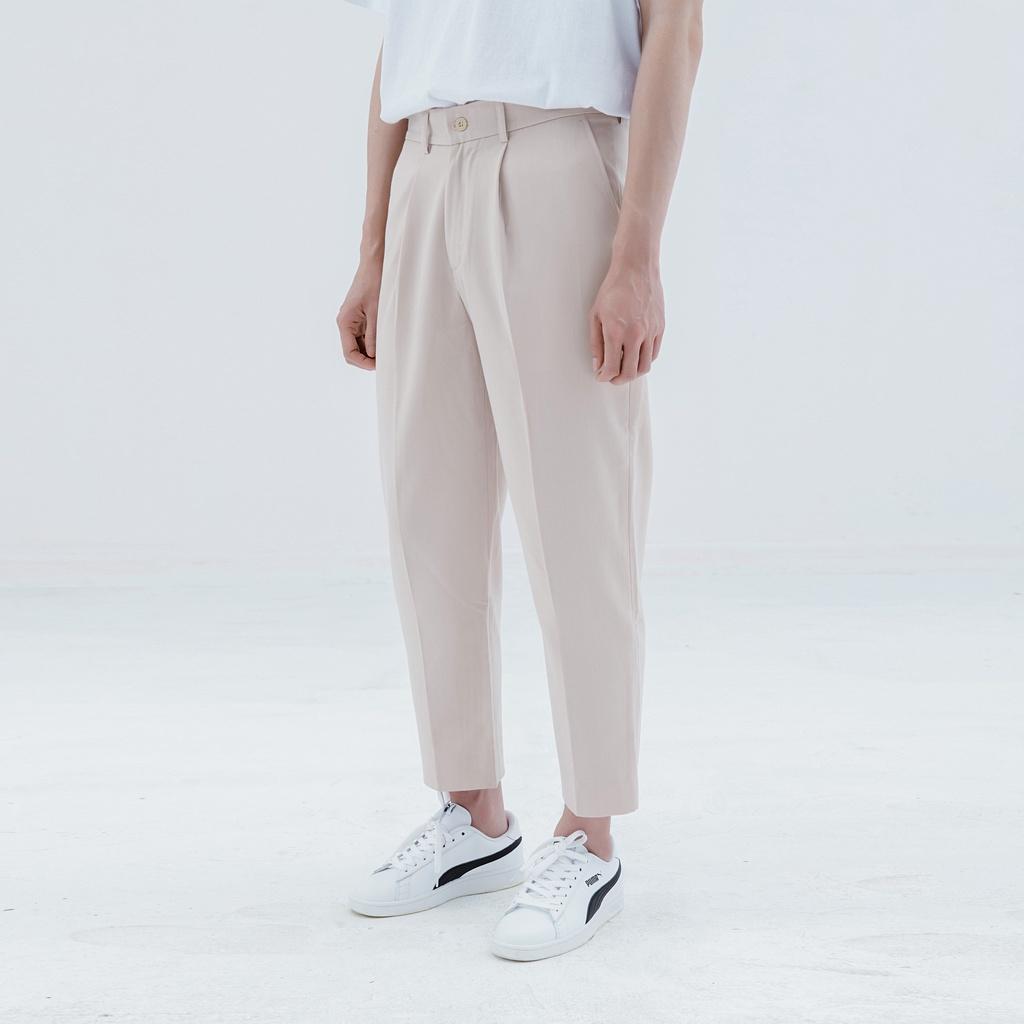 Quần tây nam dáng lửng Carrot Tapered Slacks