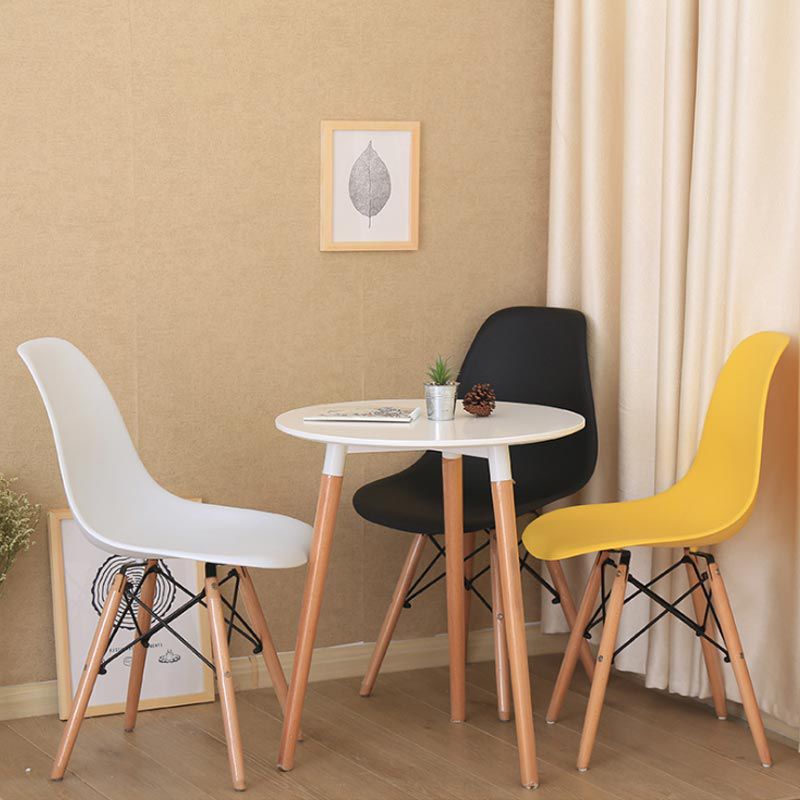 Ghế Nhựa Chân Gỗ Eames - Ghế Bàn Ăn, Cafe - Chính Hãng TIDO