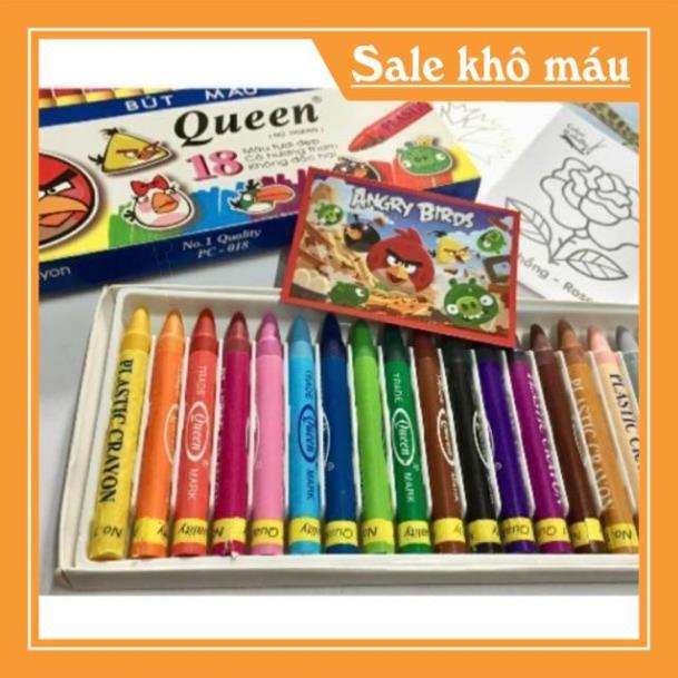 BÚT SÁP THƠM QUEEN (HỘP 18 MÀU)