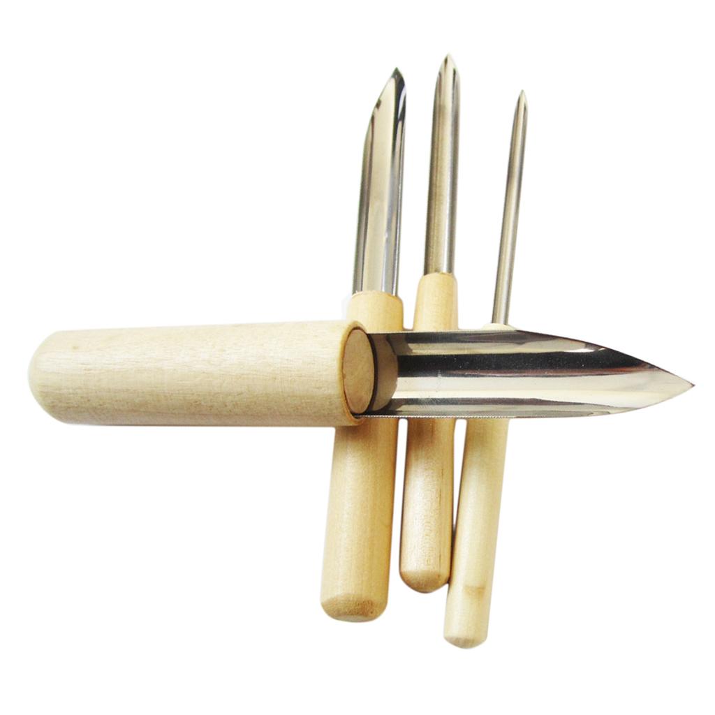 4x Modeling Carving Clay Ceramic Pottery Craft Sculpting Hole Cutter Tool