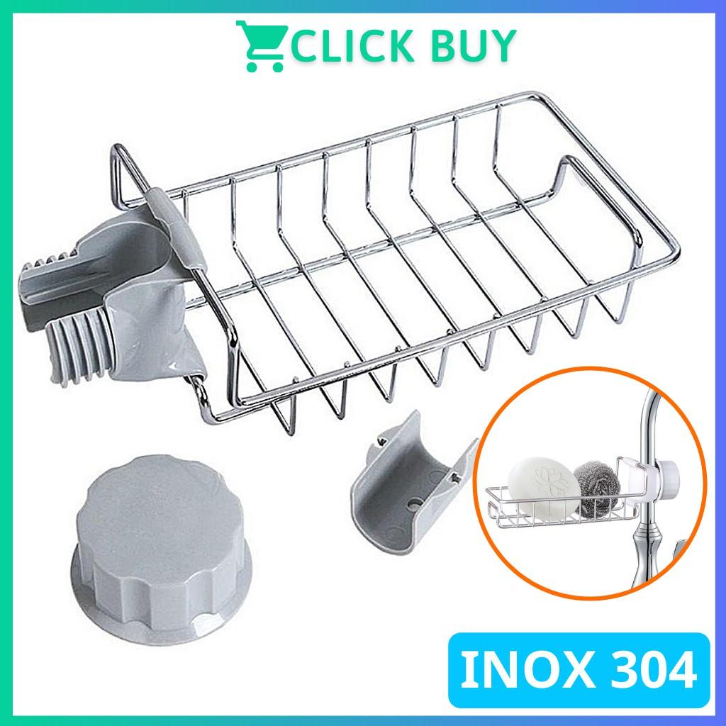 Kệ Để Đồ Rửa Chén Bằng Inox Cạnh Vòi Rửa Không Gỉ