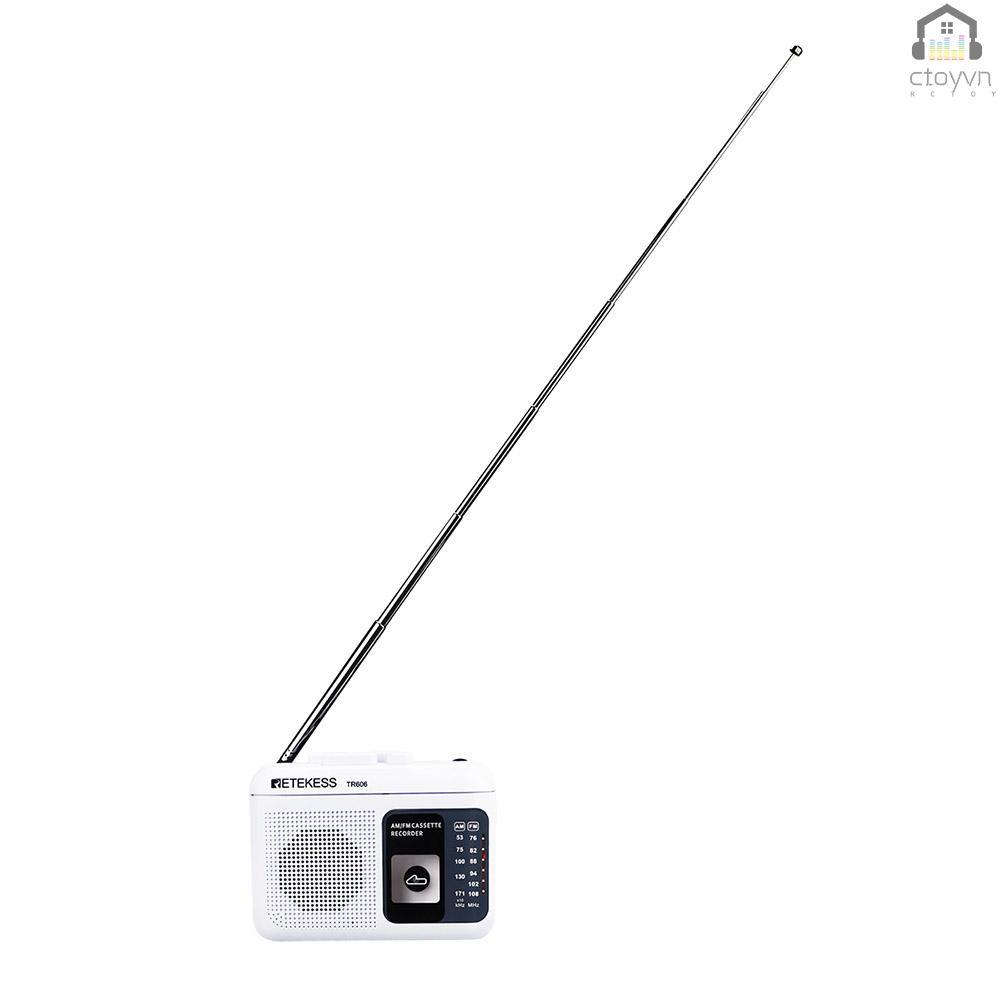 Radio mini Retekess TR606 có ăng ten kỹ thuật số