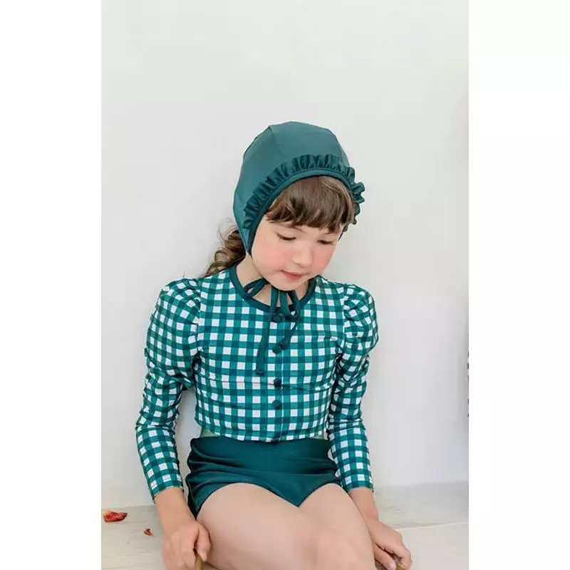 Nữ Sinh Đồ Bơi 2021 Mùa Hè Mới Đồ Bơi Trẻ Em Bé Gái Áo Bơi Một Mảnh Quần Áo Trẻ Em Gửi mũ Bơi