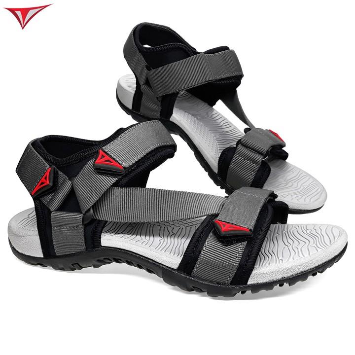 Giày Sandal Quai Hậu Việt Thủy Quai Chéo Nam Nữ Xám - VT02