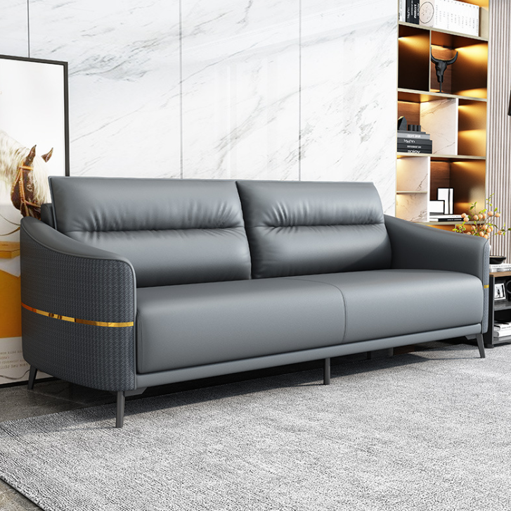 Bộ sofa da văn phòng cao cấp Tundo kèm ghế đơn HVPCT-21