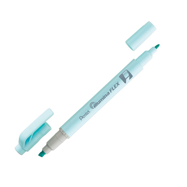 Bút Dạ Quang 2 Đầu Pastel Pentel-SLW11P-S - Pastel Skyblue - Xanh Sky