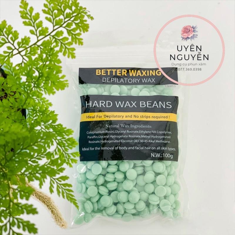 Sáp Wax Lông Nóng hạt đậu BETTER WAXING Beans 100G TẶNG QUE GỖ