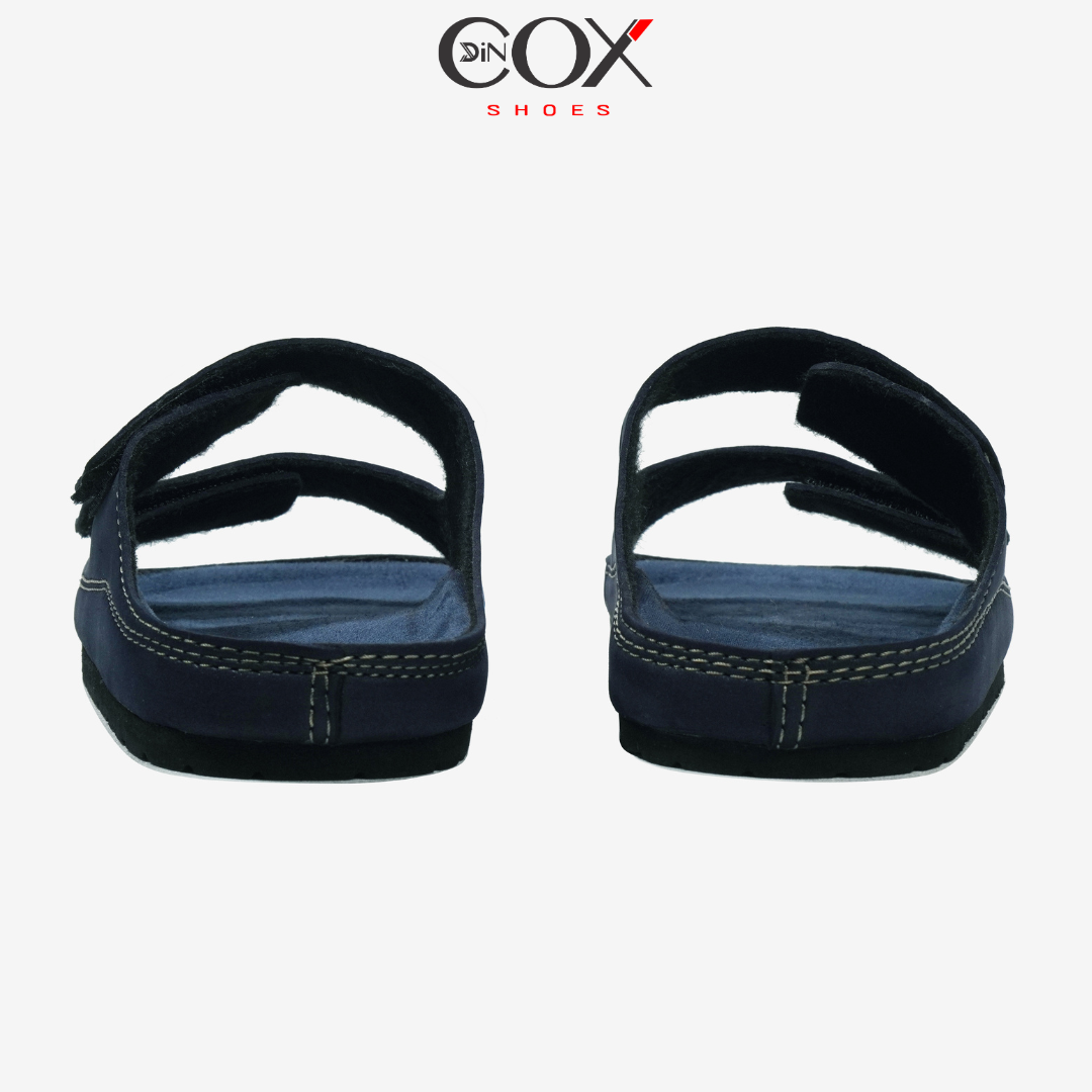 Dép Đế Trấu Nam 2 Quai Dán Navy DC08 Dincox