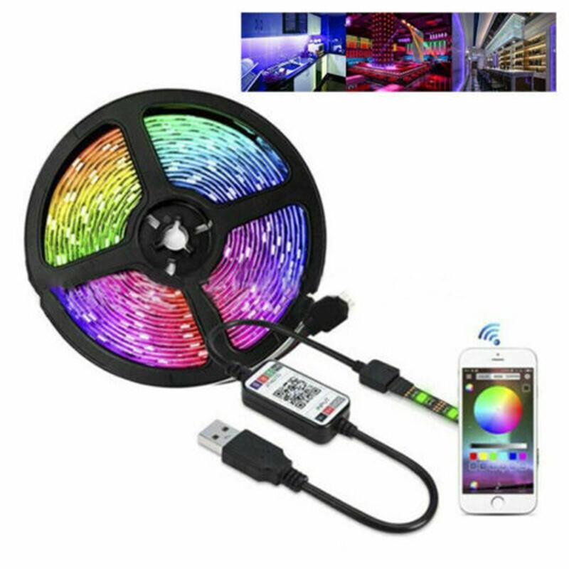 Dải Đèn Led 5050 5vrgb Nhiều Màu Sắc Kết Nối Bluetooth