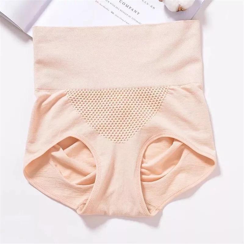 COMBO 4 Quần lót nữ kháng khuẩn cạp cao gen bụng xuất Nhật - Mỗi quần 1 túi zip lịch sự, FLQ03