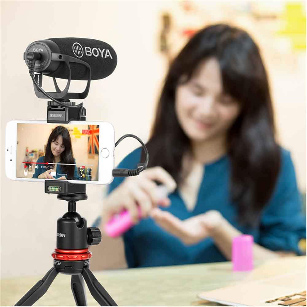 Boya BY-BM2021 - Micro Vlog cho điện thoại, máy ảnh - Hàng Chính Hãng