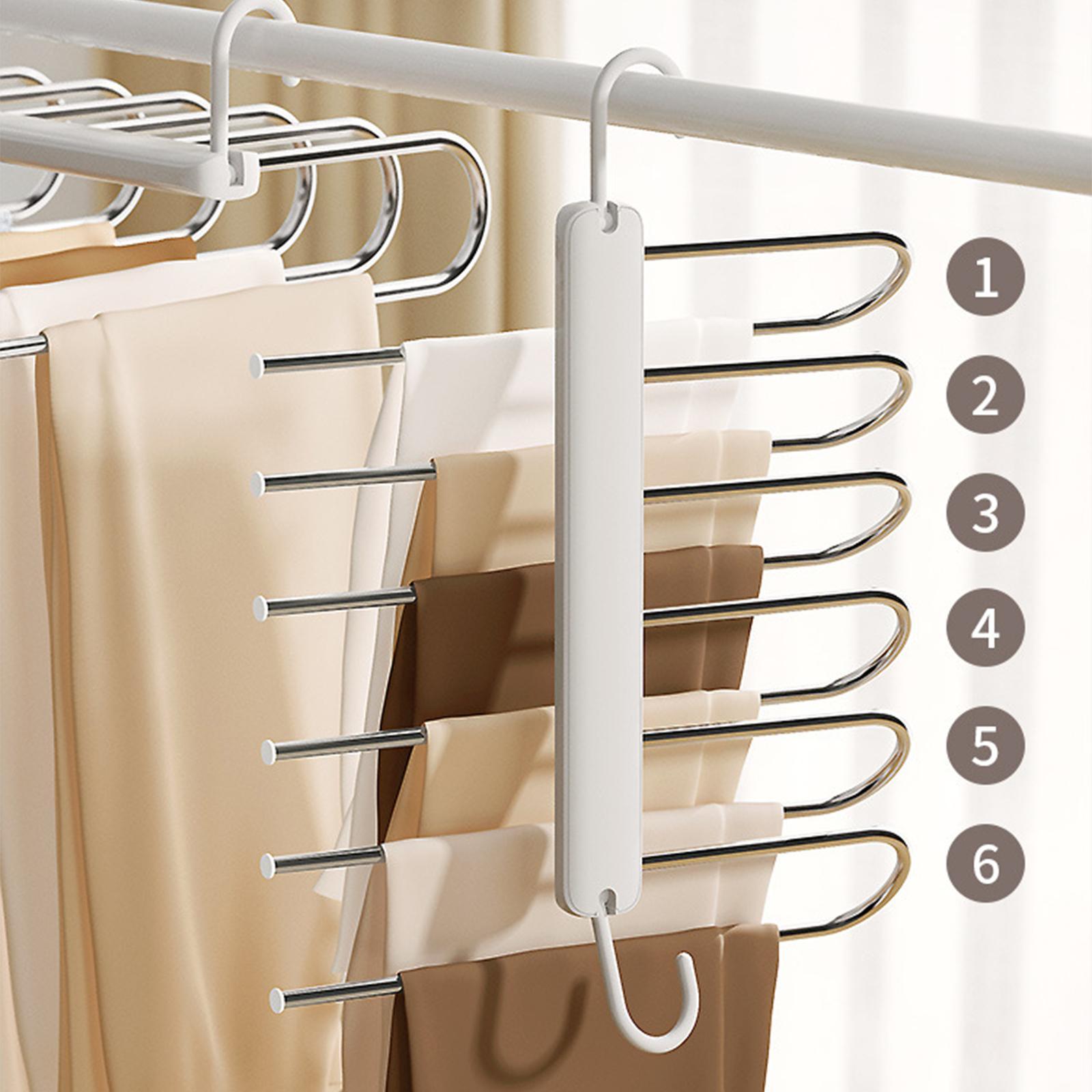 Multipurpose Folding Pants Hanger Clothes Hanger for Wardrobe Laundry Room