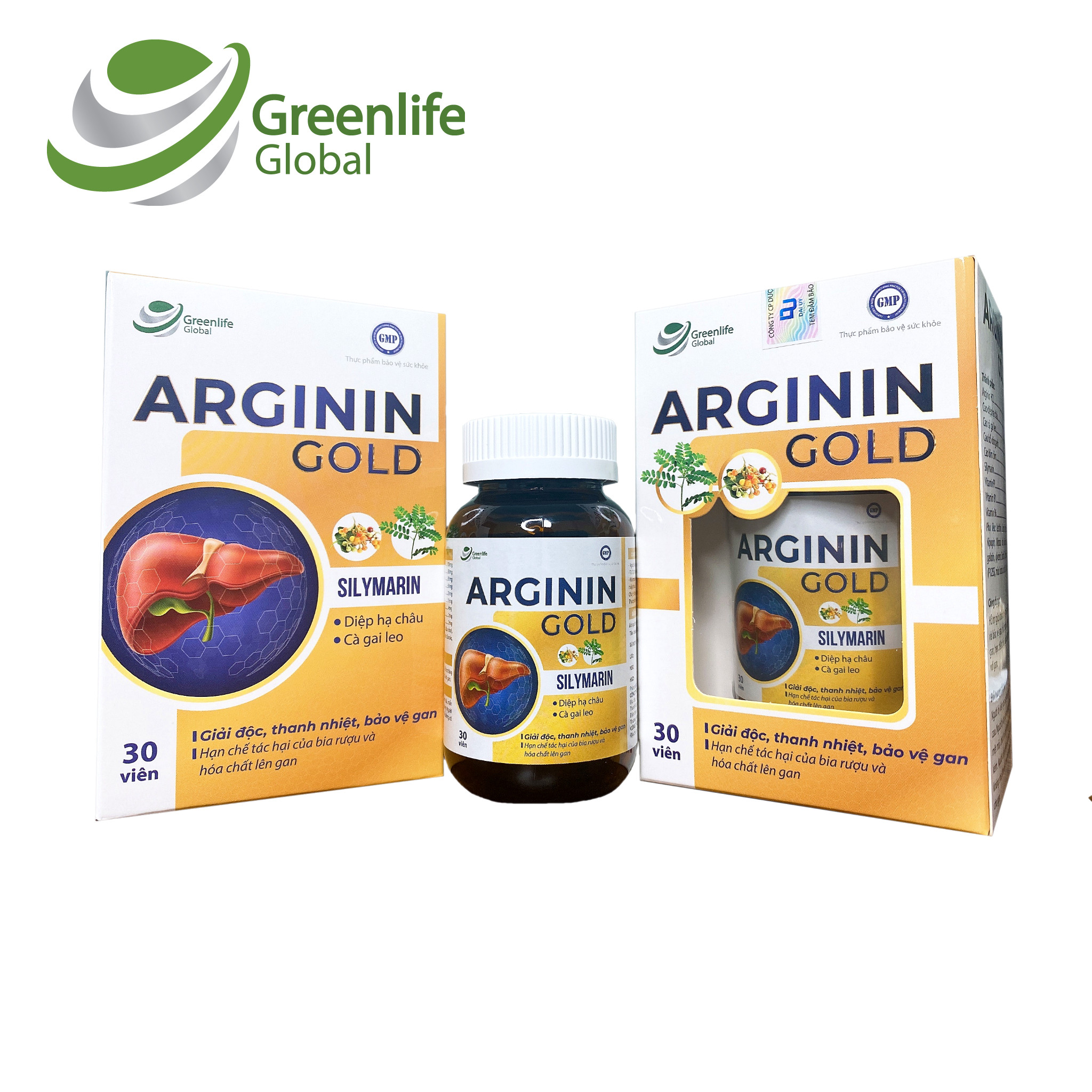 Bổ gan Arginin Gold GreenLife - Thanh nhiệt, giải độc, bảo vệ gan