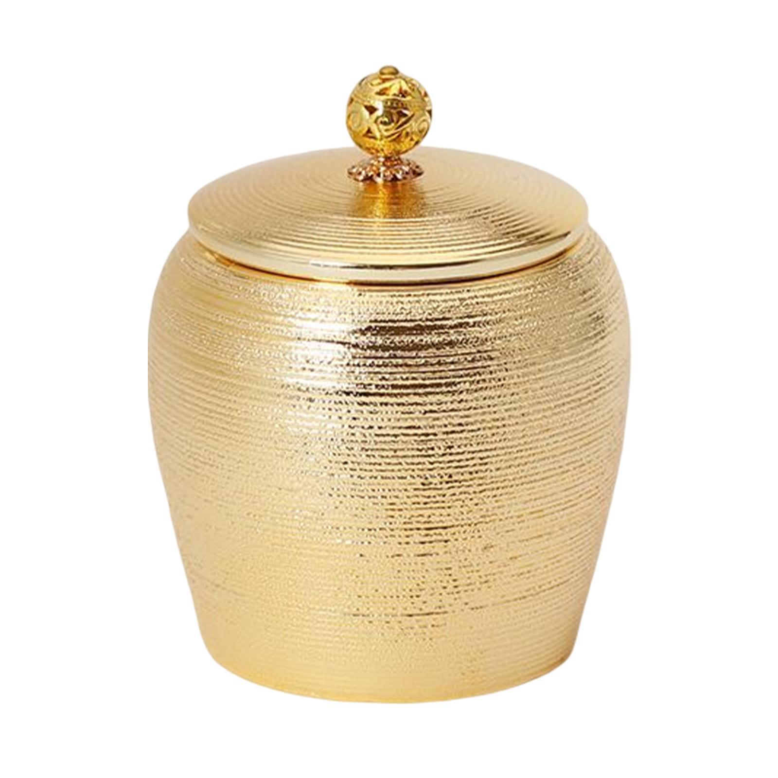 2pcs Sealed Storage Canister Dustproof Porcelain for Office Cabinet