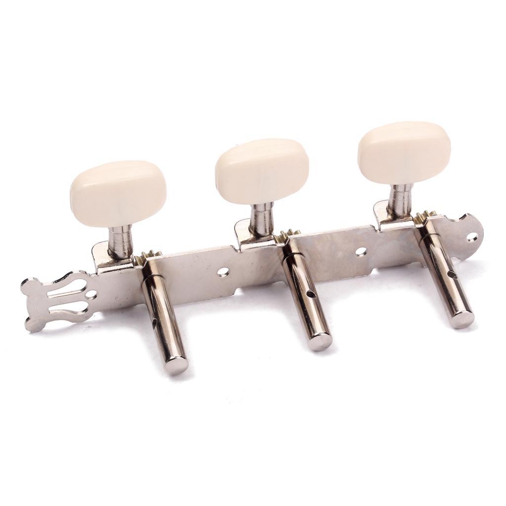 A Set Classical Guitar Tuner Tuning Keys Pegs White Machine Heads