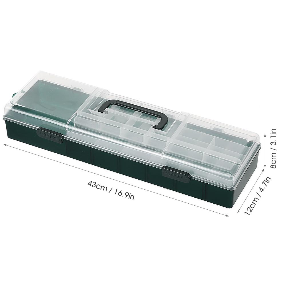 Double Layer Fishing Box Bait Storage Case Fish Lure Storage Box Fishing Tackle Accessories