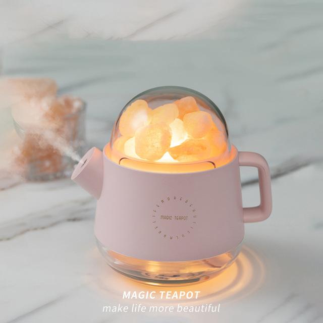 Pha Lê Aromatheraphy Máy Phun Sương Tạo Độ Ẩm USB Không Dây Tinh Máy Khuếch Tán Tinh Dầu Mini Không Humidificador Với Bầu Không Khí Đèn Cho Gia Đình
