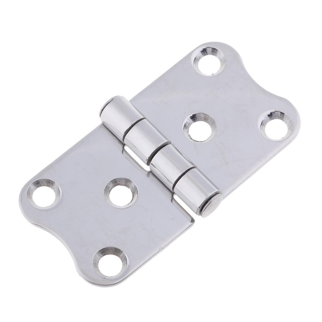 3" X 1.5" 316 Stainless Steel High Polished Flush Door Hinge for Boat Marine