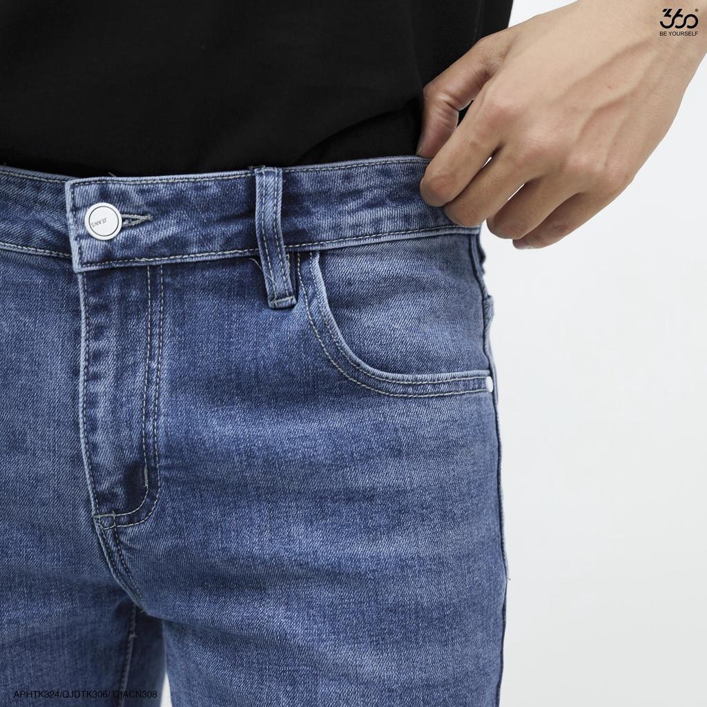 Quần jeans nam local brand 360 BOUTIQUE màu xanh navy - QJDTK306