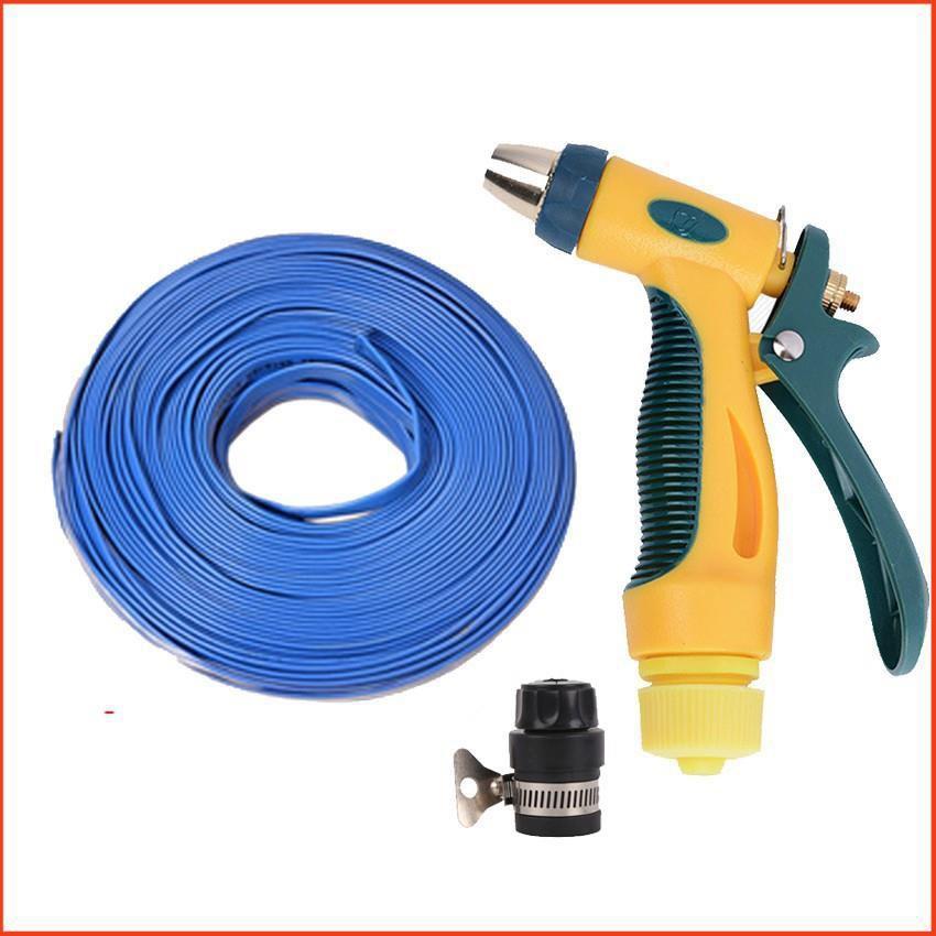 Bộ dây vòi xịt nước rửa xe,tưới cây tăng áp 3 lần 7-10m