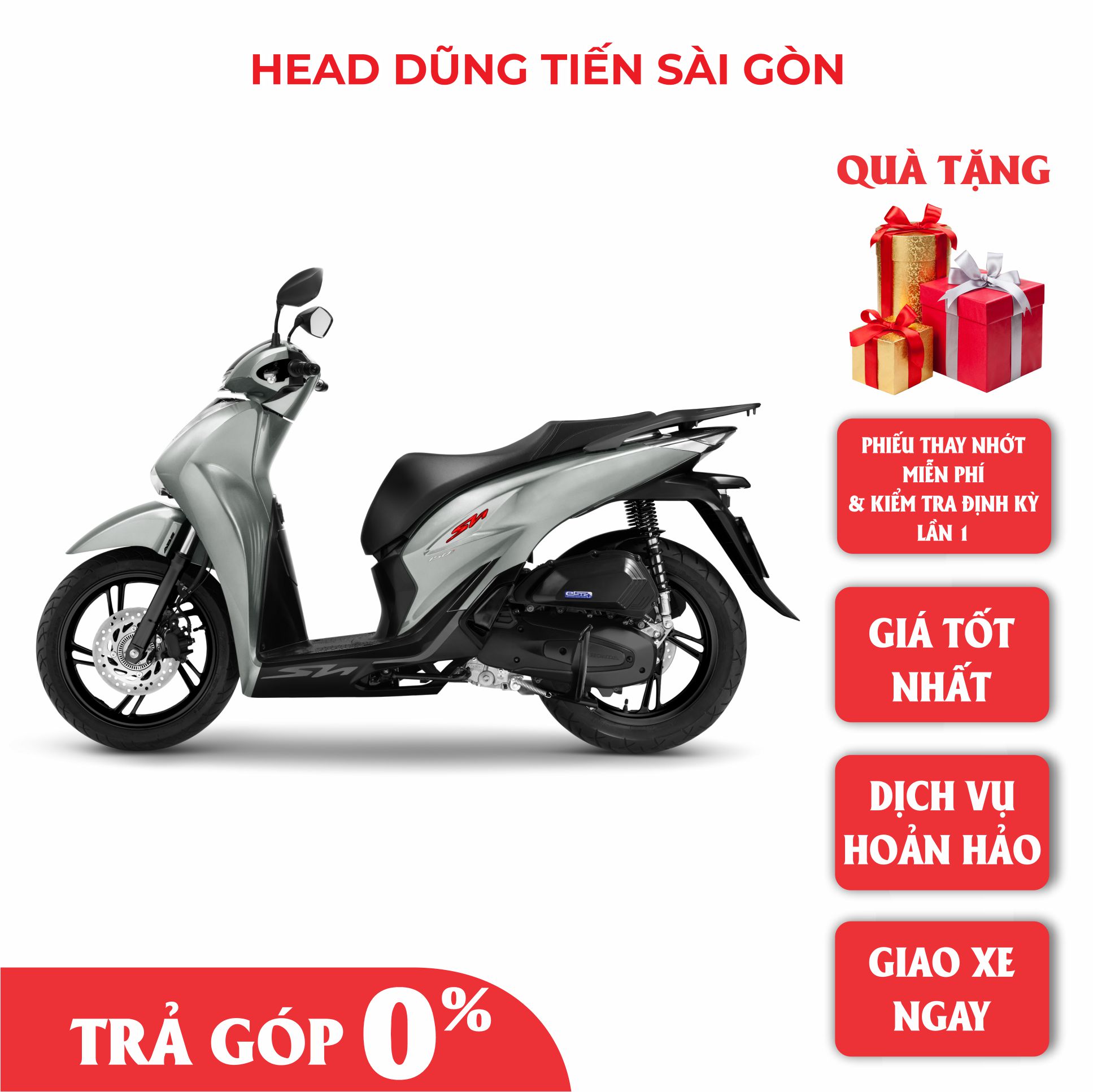 Xe Máy Honda SH150i Thể thao ABS 2022- Xám Đen