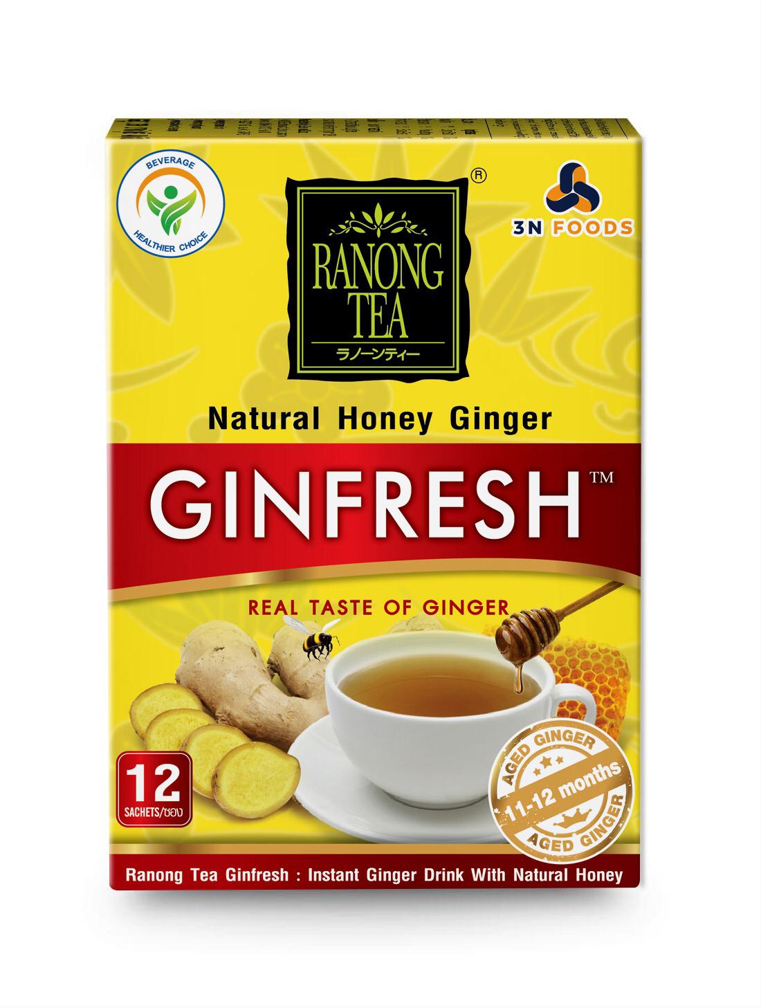 Trà gừng mật ong Ginfresh Ranong Tea 144g