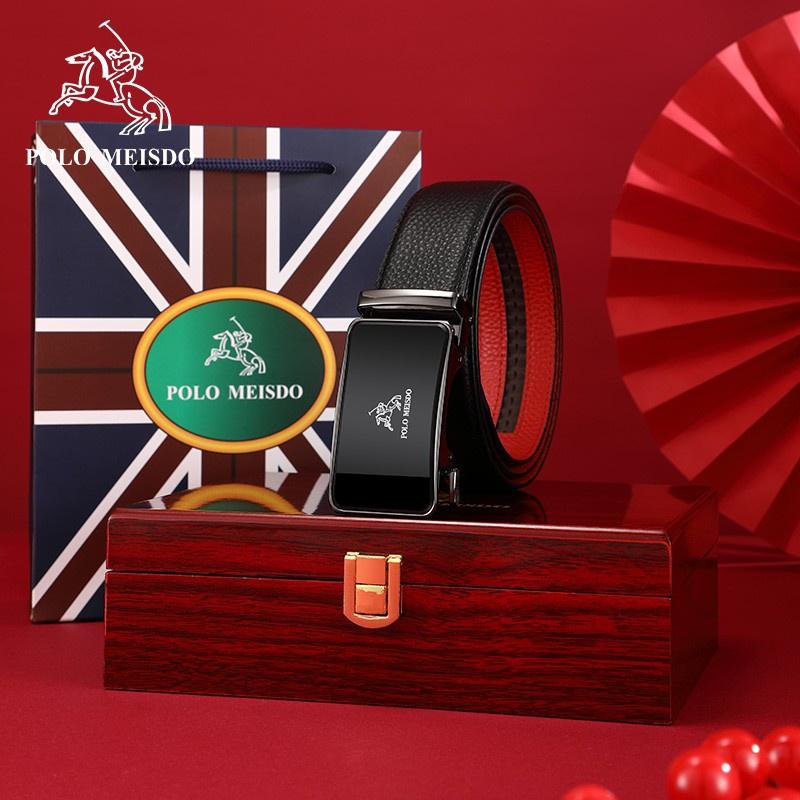 Dây Nịt Nam Da Bò Cao Cấp Hàng Hiệu POLO MEISDO Khóa Tự Động PL65