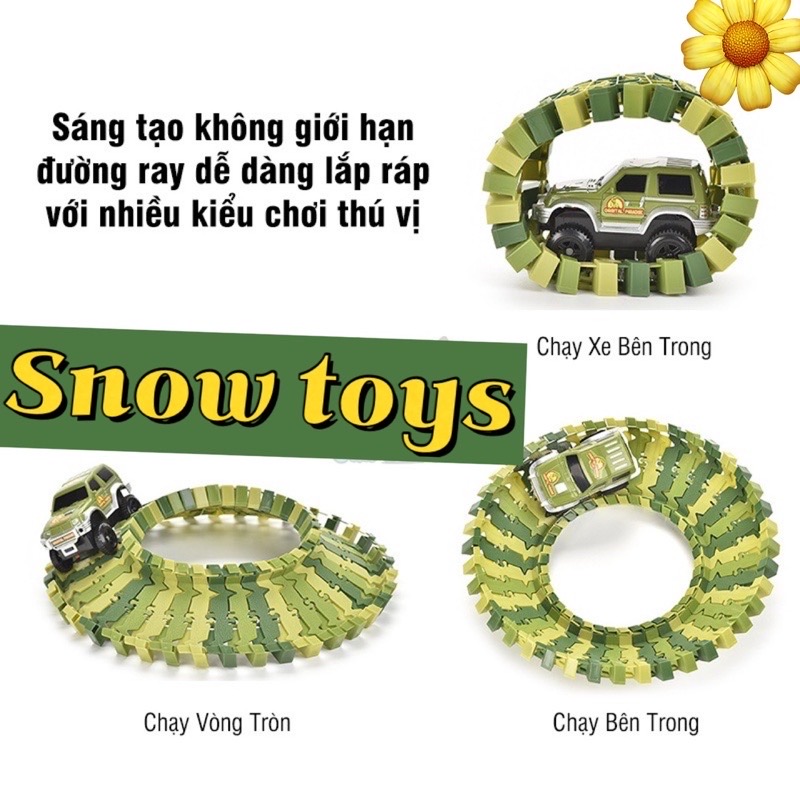Đồ chơi đường ray công viên khủng long - Đồ chơi ô tô đường ray xe lửa thăm quan công viên kỷ Jura cho bé phát triển