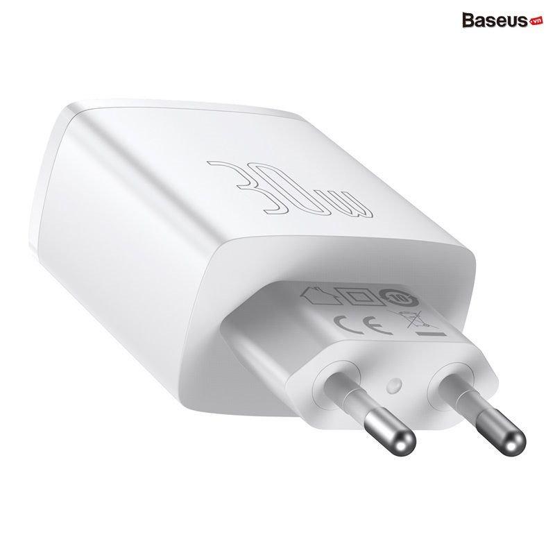 Cốc sạc nhanh siêu nhỏ gọn Baseus Compact Quick Charger 30W Hàng Chính Hãng