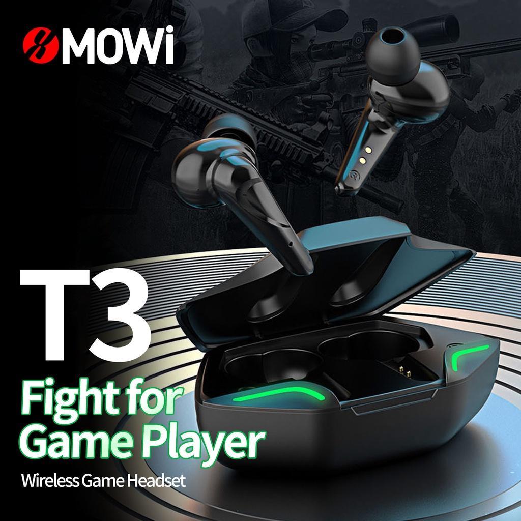 Tai nghe chơi game không dây Plextone Xmowi T3 có micro độ trễ 65mms và đế sạc