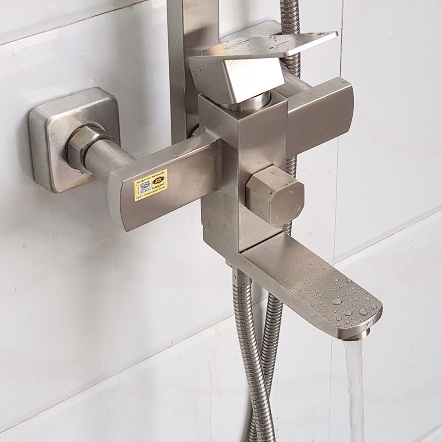 Bộ sen cây tắm đứng nóng lạnh Inox SUS 304 Eurolife EL-S908