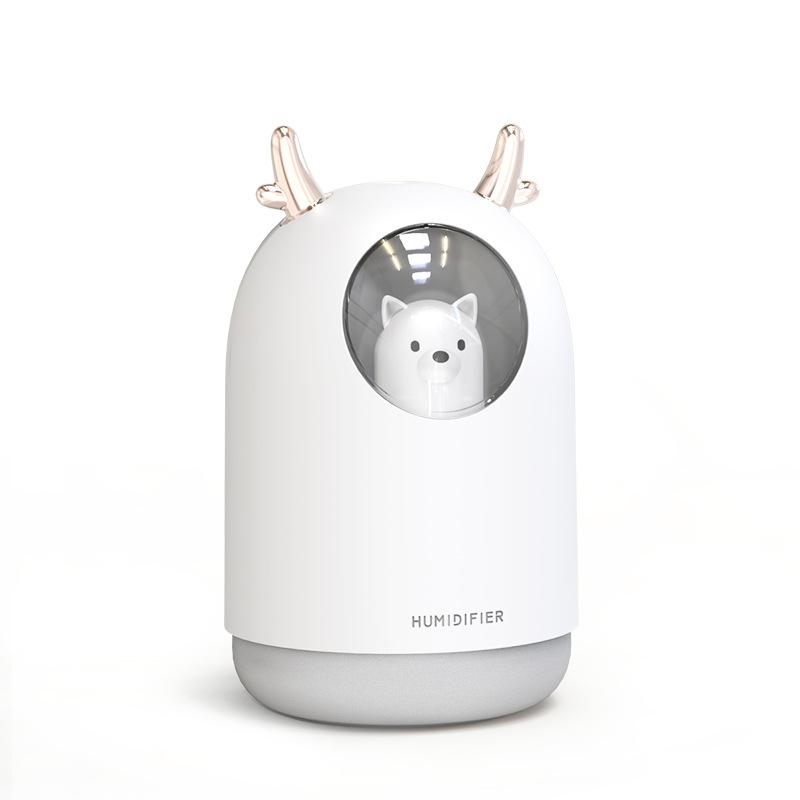 Thiết Bị Gia Dụng USB Tạo Độ Ẩm 300Ml Thú Dễ Thương Siêu Âm Cool Mist Hương Thơm Không Khí Máy Khuếch Tán Tinh Dầu Màu Sắc Lãng Mạn LED Humidificador