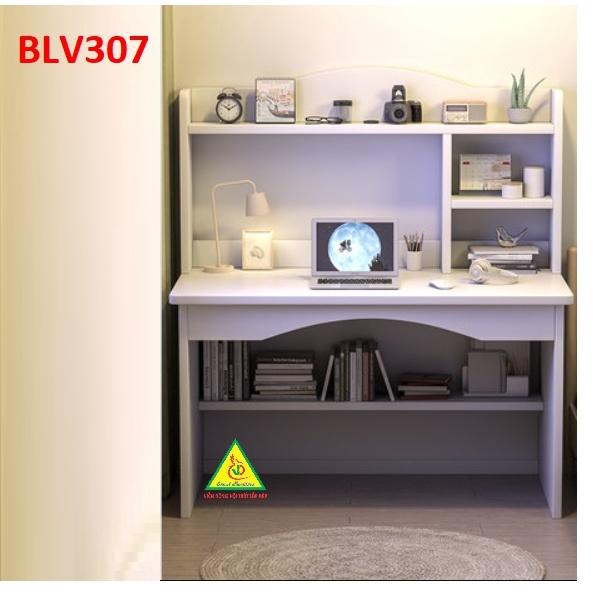 Bàn làm việc, bàn học liền kệ bằng gỗ MDF BLV307 - Nội thất lắp ráp Viendong Adv