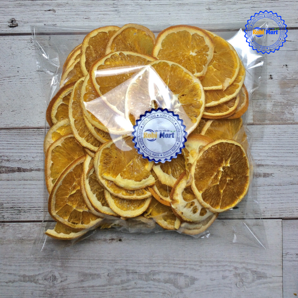 Cam mỹ thái lát sấy lạnh robimart gói 500g
