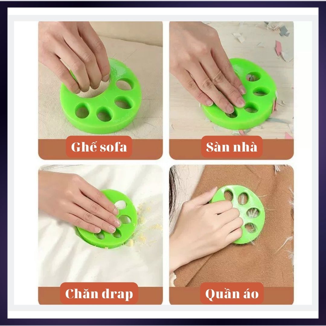 Miếng lăn bụi mini lăn hút bụi, lông tóc, lông pet bám trên quần áo, thảm, sofa