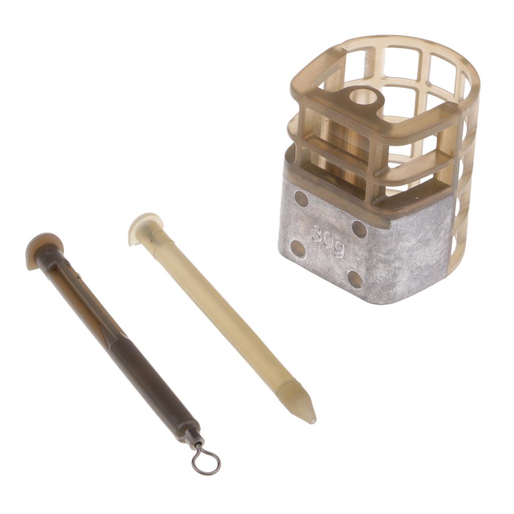 Fishing Quick Change Feeder Lure Bait Cage Feeder Fishing Trap Basket S