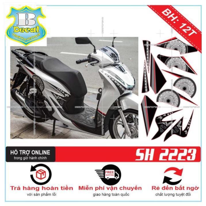 Tem rời dành cho TRỐNG ĐỒNG SH 2020 DÁN XE TRẮNG