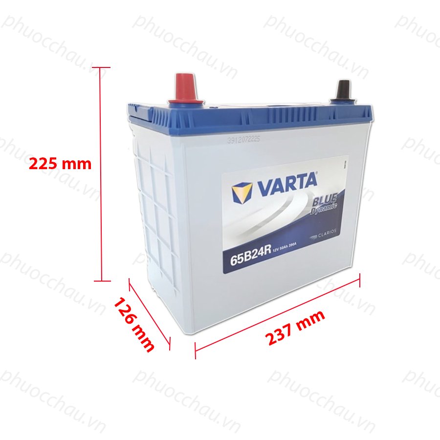 Bình Ắc Quy 12V-50AH, Ắc Quy VARTA 65B24L/R/LS