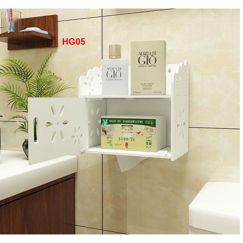 Hộp Đựng Khăn Giấy Dán Tường Tiện Dụng-Tủ Kệ Lắp Ráp