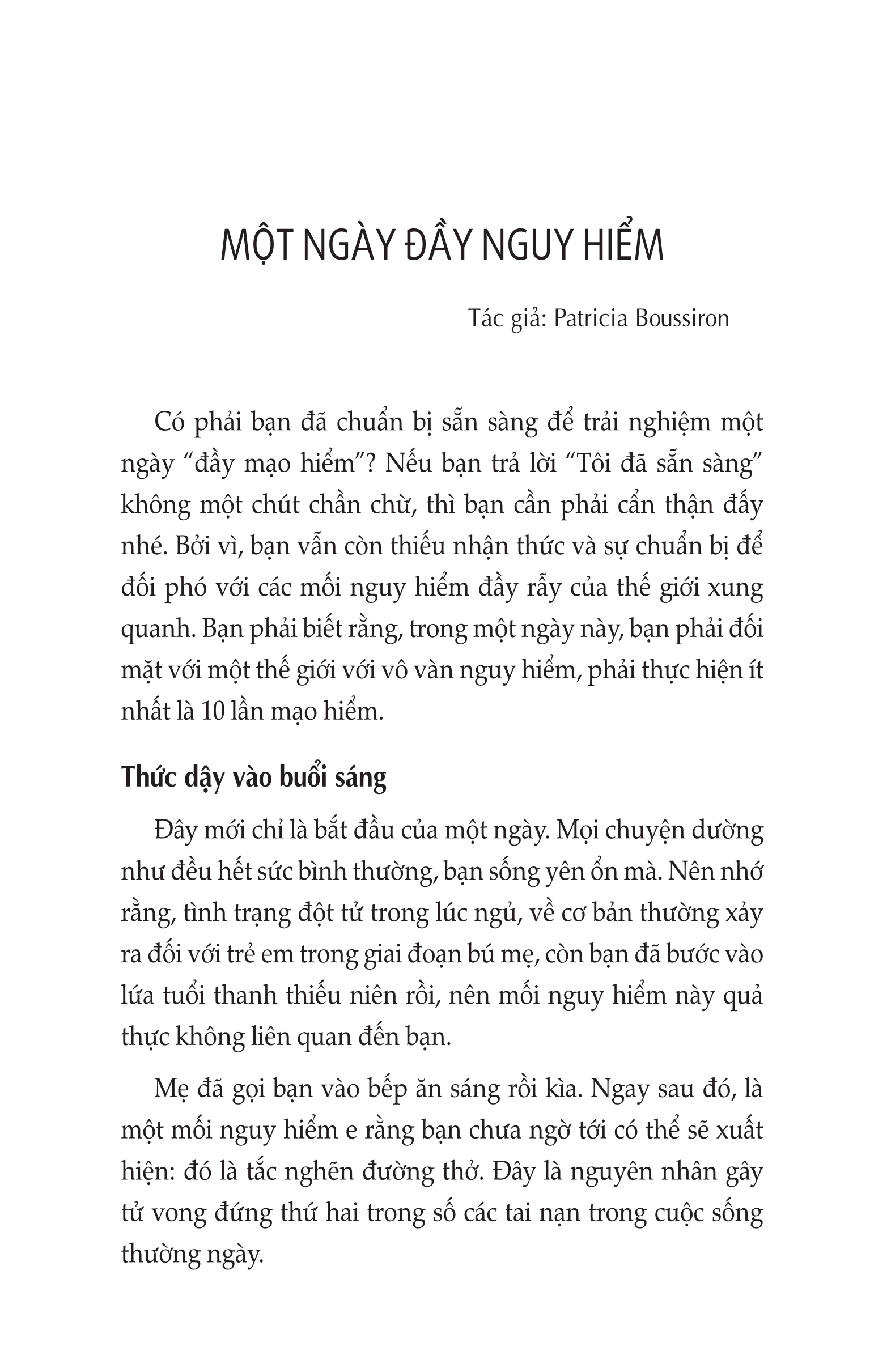 Tự Cứu Khi Gặp Nguy Hiểm