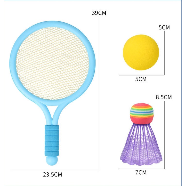 Bộ 2 Vợt Đánh Cầu Lông kèm 1 bóng bàn và 1 quả cầu lông - Vợt cầu lông trẻ em, bộ vợt cầu lông cho bé