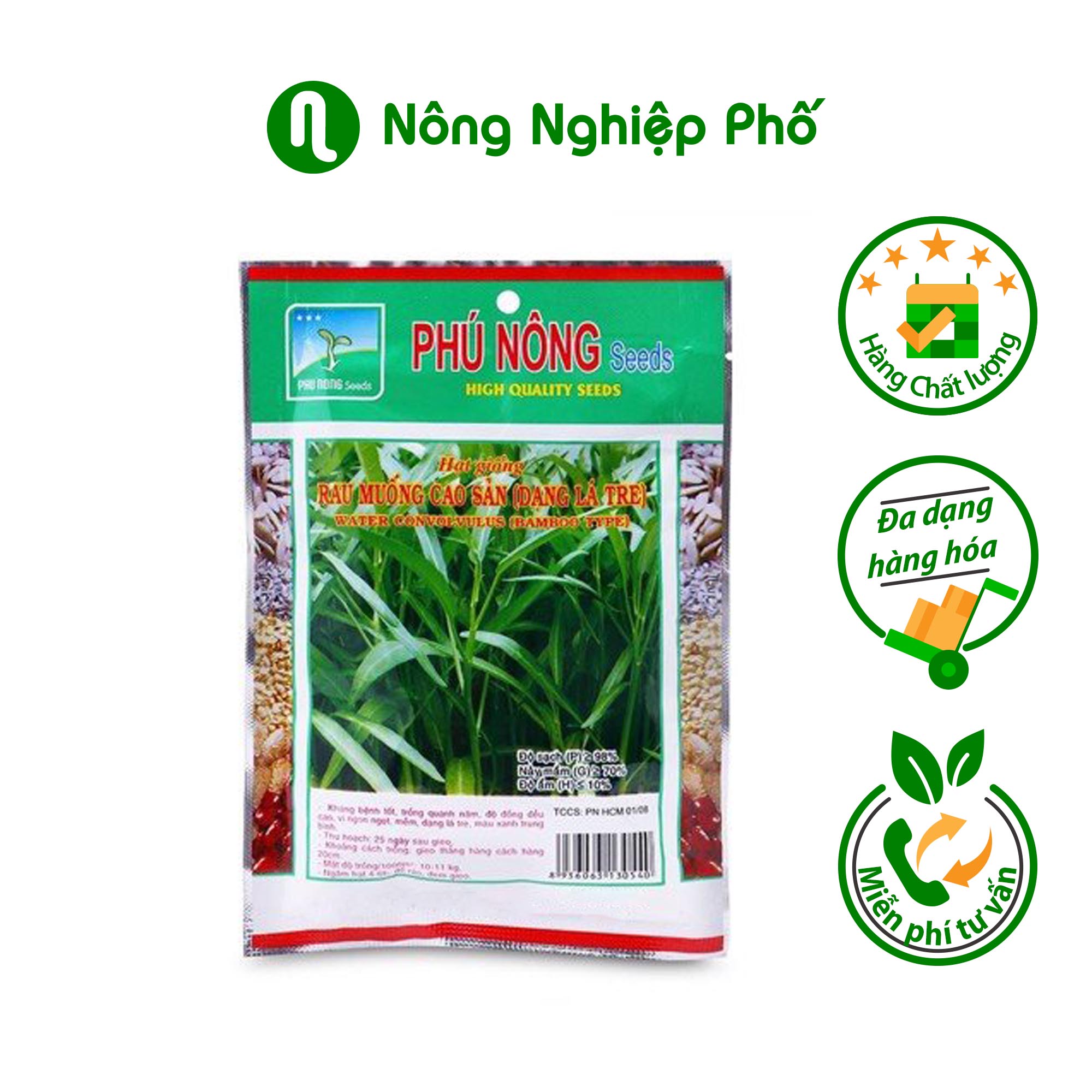 Hạt Giống Rau Muống Cao Sản Phú Nông