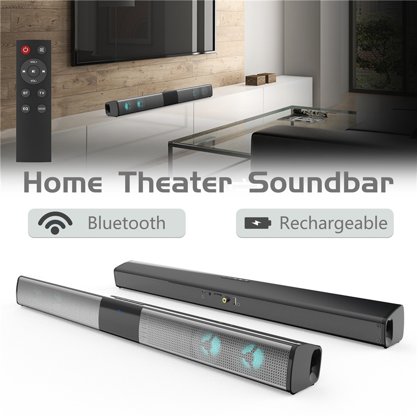 Thanh âm thanh không dây bluetooth hifi loa tv nhà hát sân nhà soundbar cho sản phẩm di động pc pc 3,5mm Color: 330X50X50mm BS28A