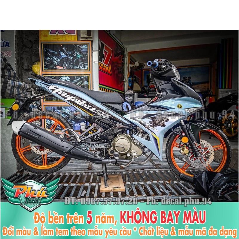 Tem rời exciter 150 Hayabusa xám đen
