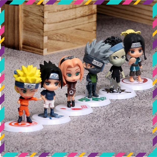 Mô Hình Naruto, Kakashi, Sasuke Chibi, Decor Trang Trí Phòng Học, Bộ Sưu Tập Mô Hình - Cao 5-7 cm - Tượng Figure Naruto